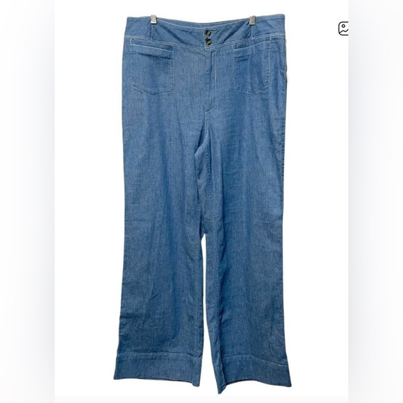 Perfect like new Anthropologie PILCRO High Rise Wide Leg Trouser Jeans 28 - Picture 5 of 10